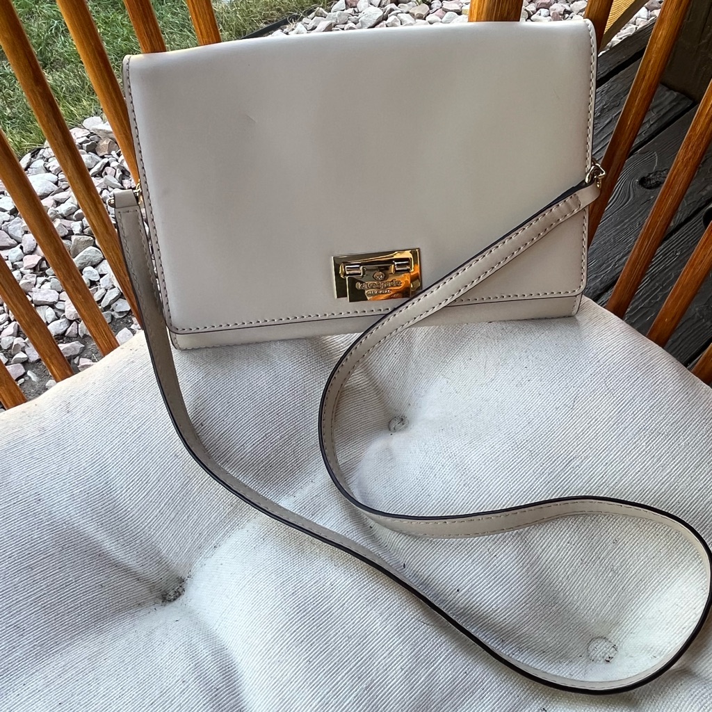Kate Spade Envelope Style Crossbody Bag Cream